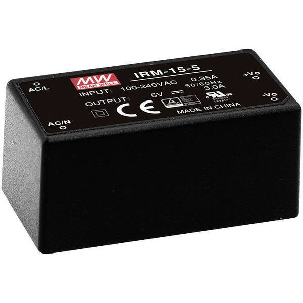 Alimentatore da circuito stampato ac / dc mean well irm15-5 5 v/dc 3 a 15 w