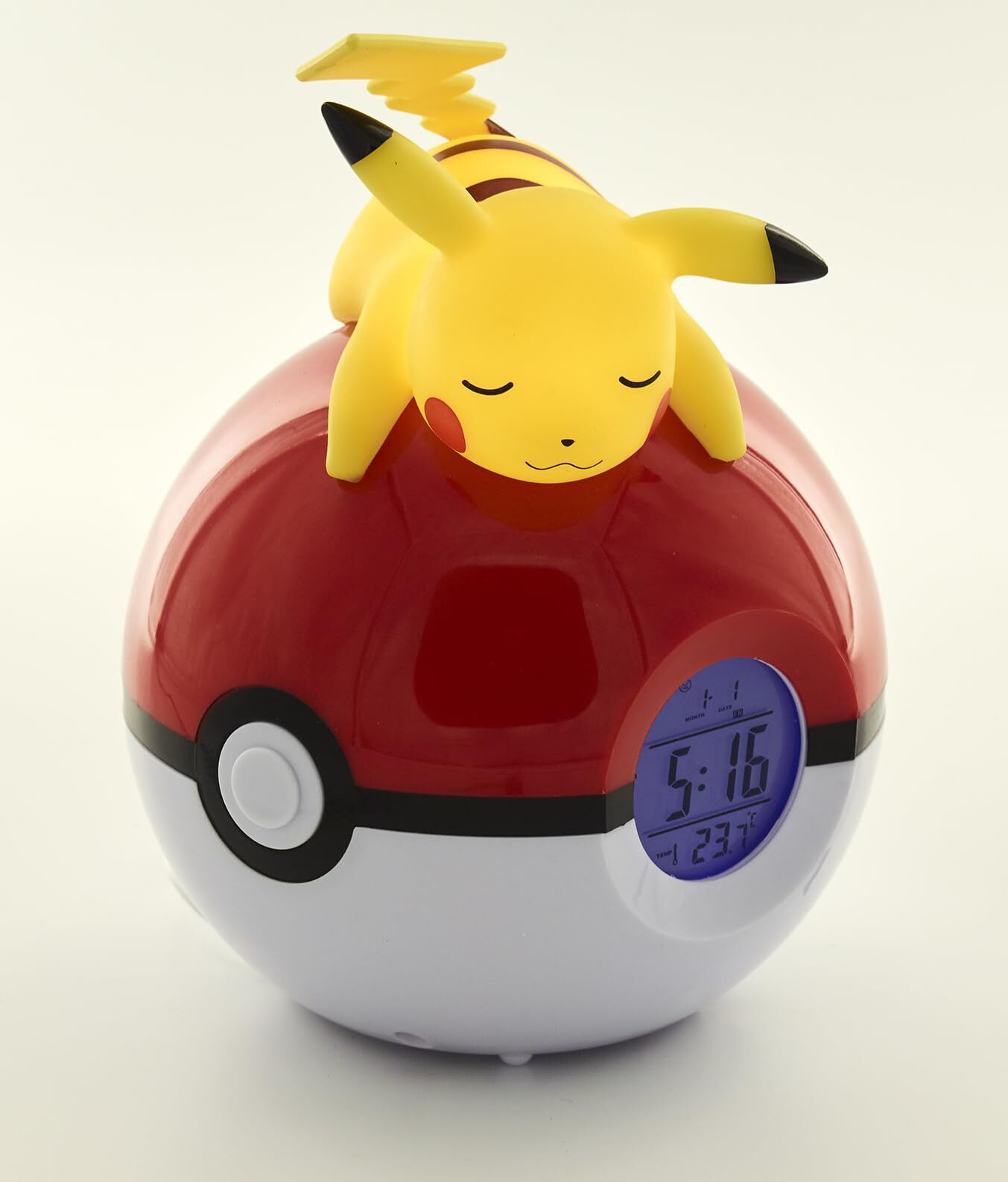 Pokemon Wecker Pokeball mit Leuchtfunktion Pikachu ACC NUOVO