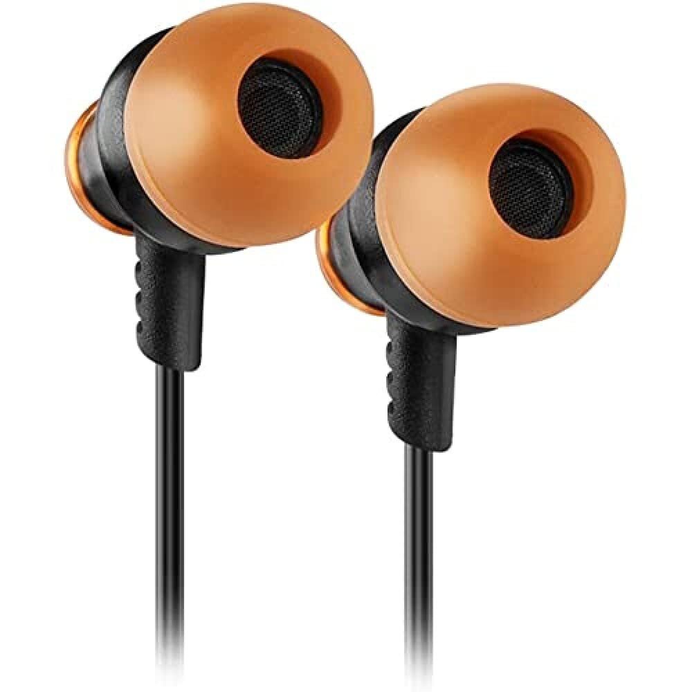 Headphones With Microphone Krom Nxkromkinear Black Orange Black/Orange NUOVO