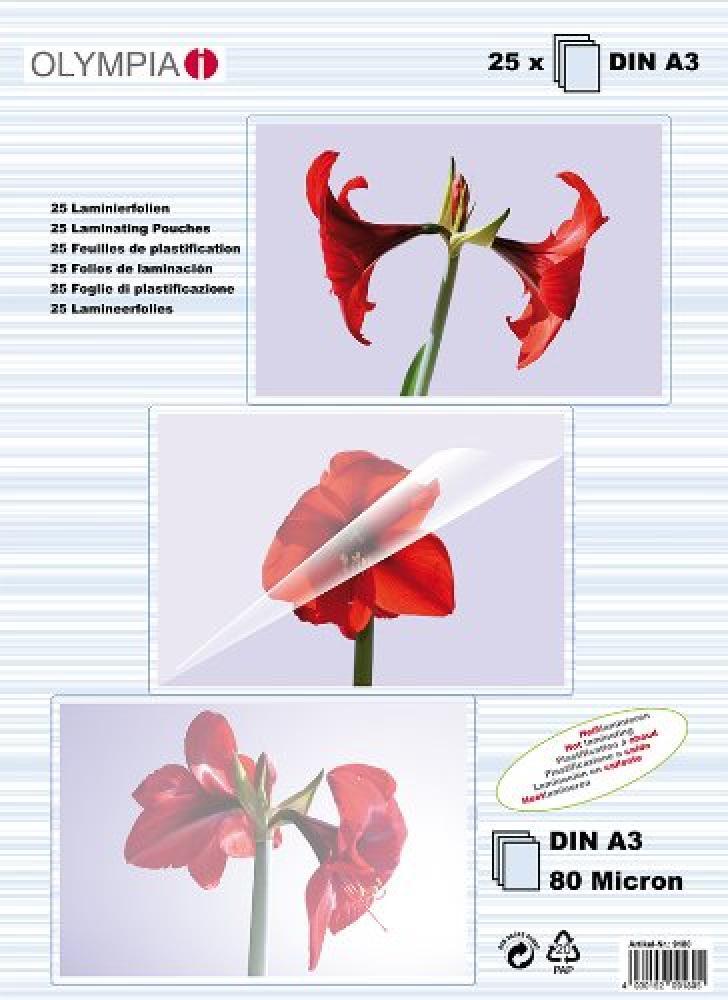 (TG. 80 Micron) Olympia 9180 Laminazione A3 - NUOVO