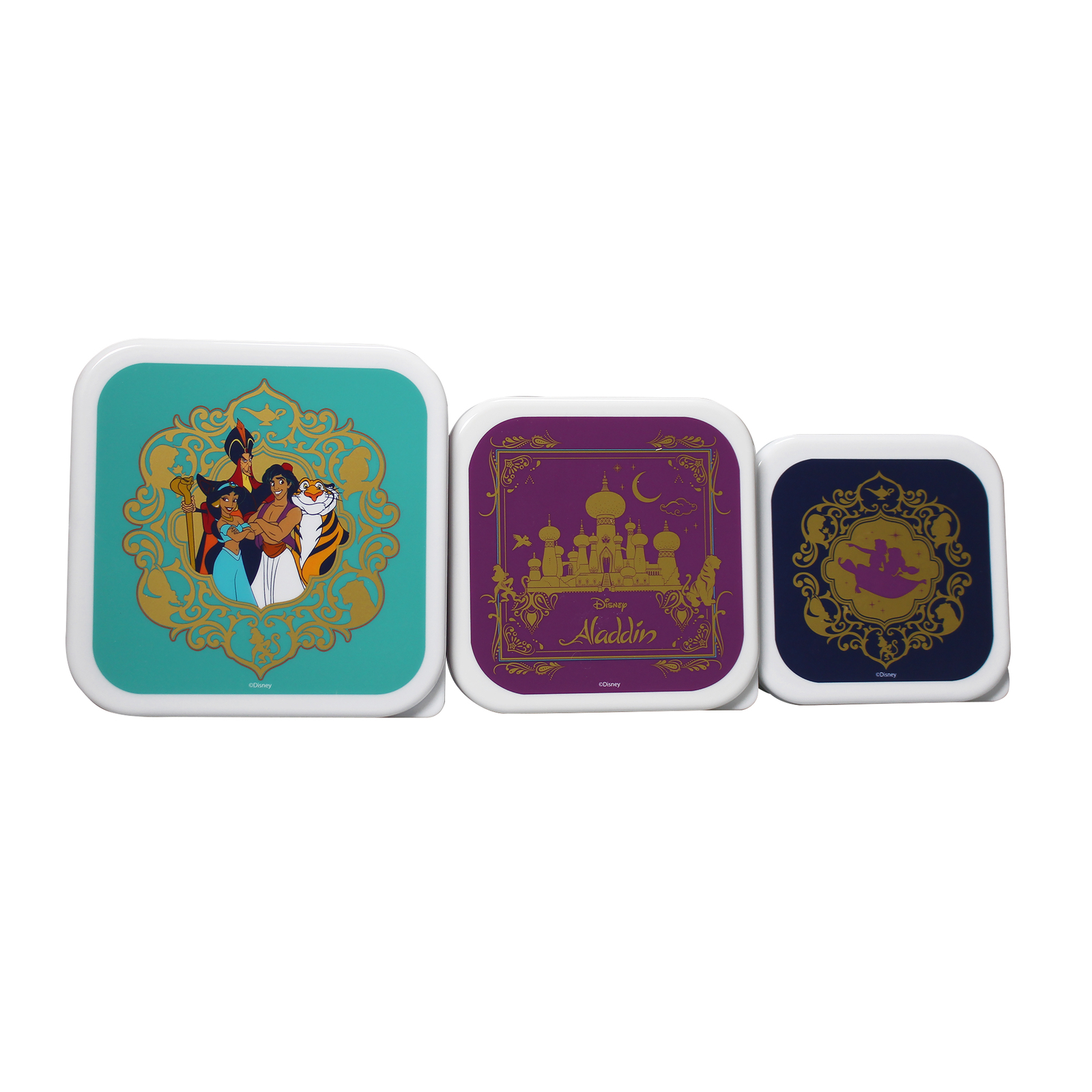 Merchandising Disney: Half Moon Bay - Aladdin (Snack Boxes Set Of 3 / Scatole Sn