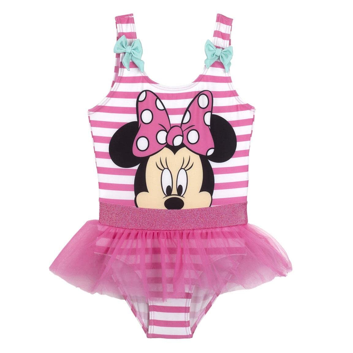 Swimsuit For Girls Minnie Mouse Pink (Size: 6 Years) NUOVO
