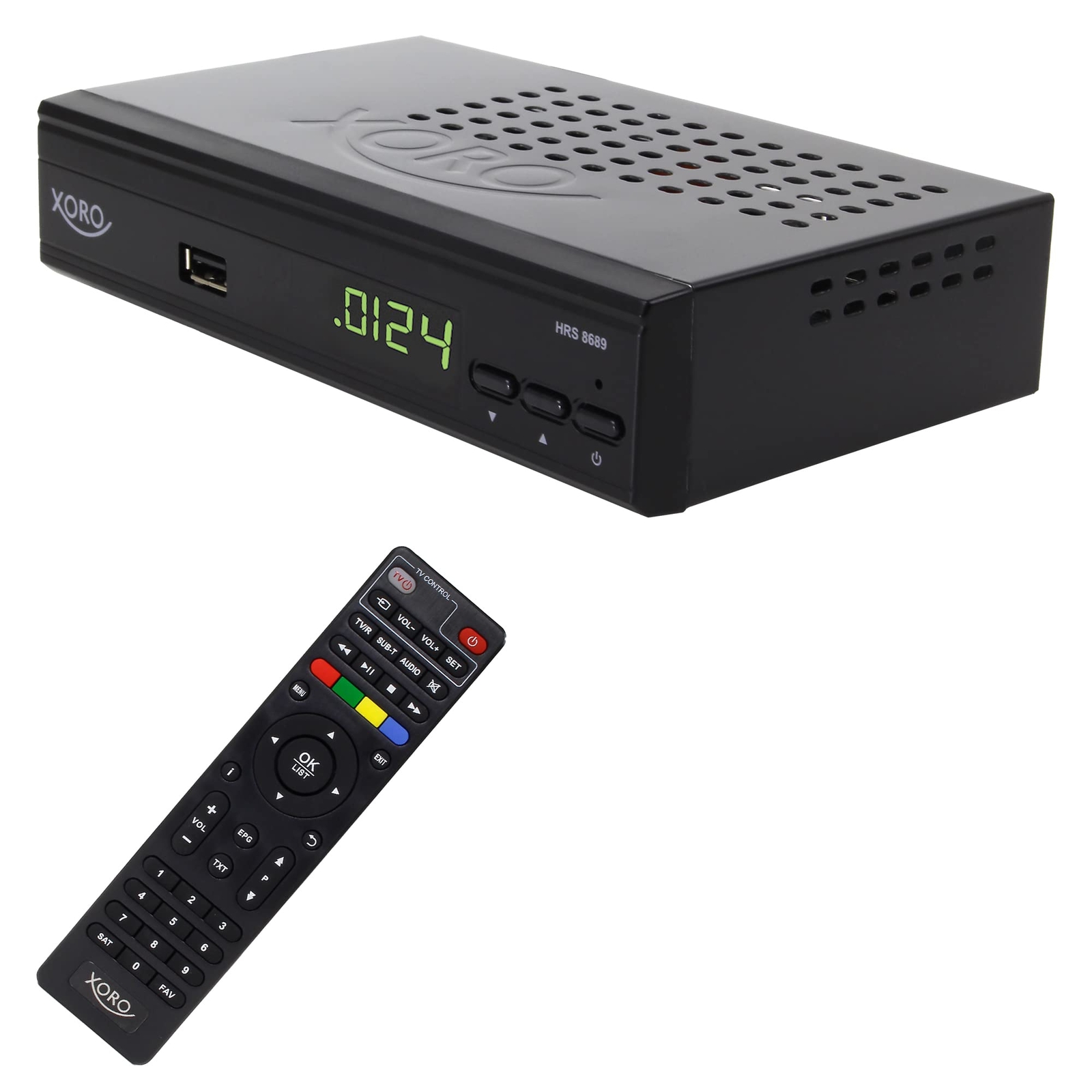 `Xoro HRS 8689, HD DVB-S2 Receiver, schwarz` ACC NUOVO