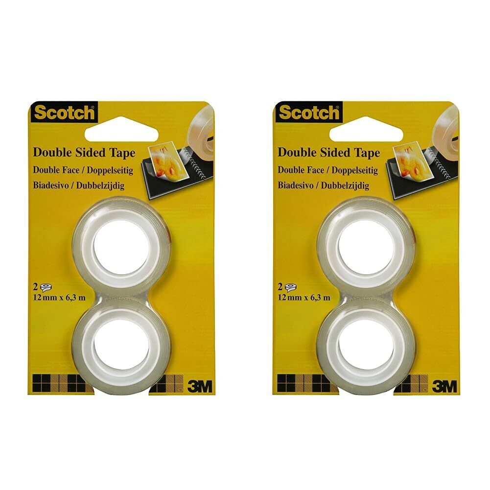Scotch doppelseitiges Klebeband transparent 12,0 NUOVO