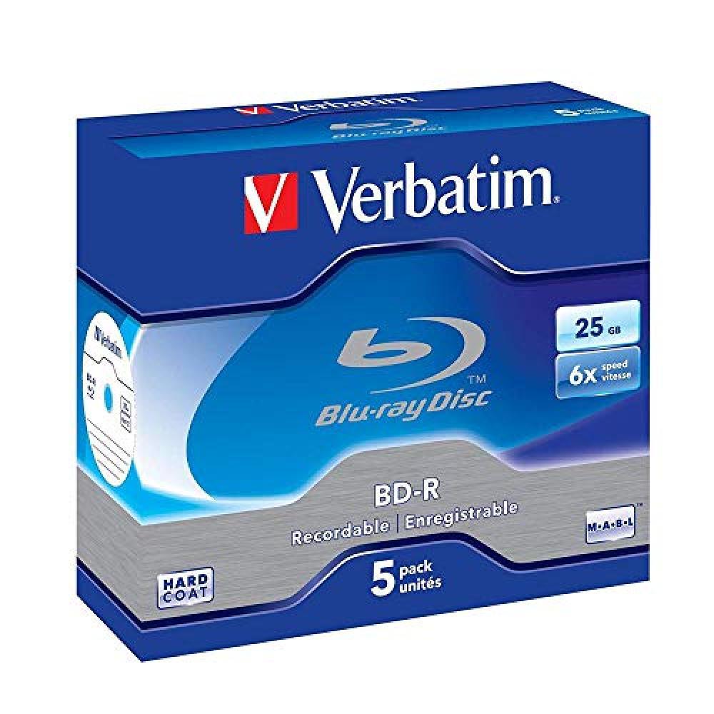 Verbatim BD-R 25GB Blu-ray registrabile (BD-R) - Confezione da 5 - NUOVO