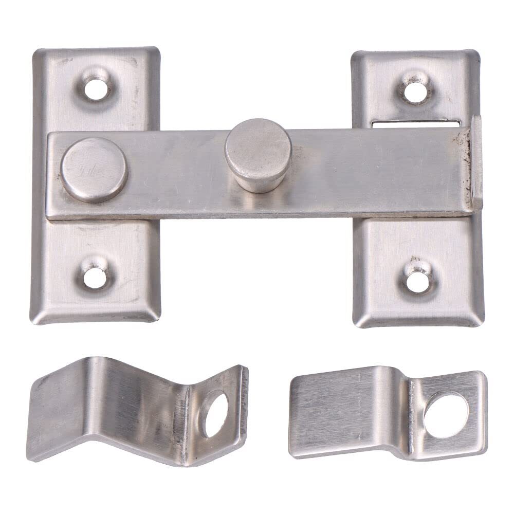 Door Latch Edm Reversible Steel 8 Cm Chromed NUOVO