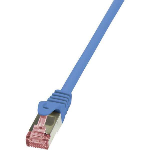 Cavo di collegamento rete rj45 logilink cat 6 s/ftp 2 m blu ritardante