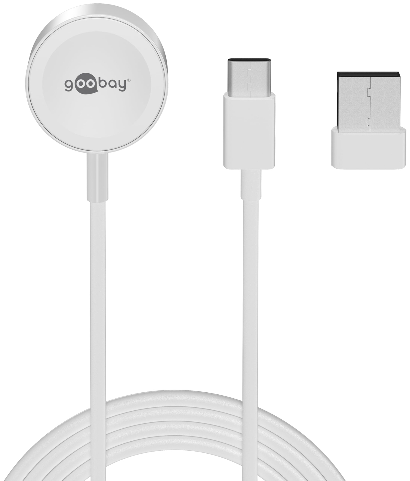 goobay Induktive Ladestation weiB, 2,5 Watt NUOVO