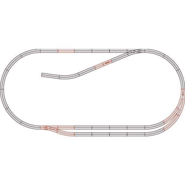 H0 roco geoline con massicciata 61102 kit di espansione
