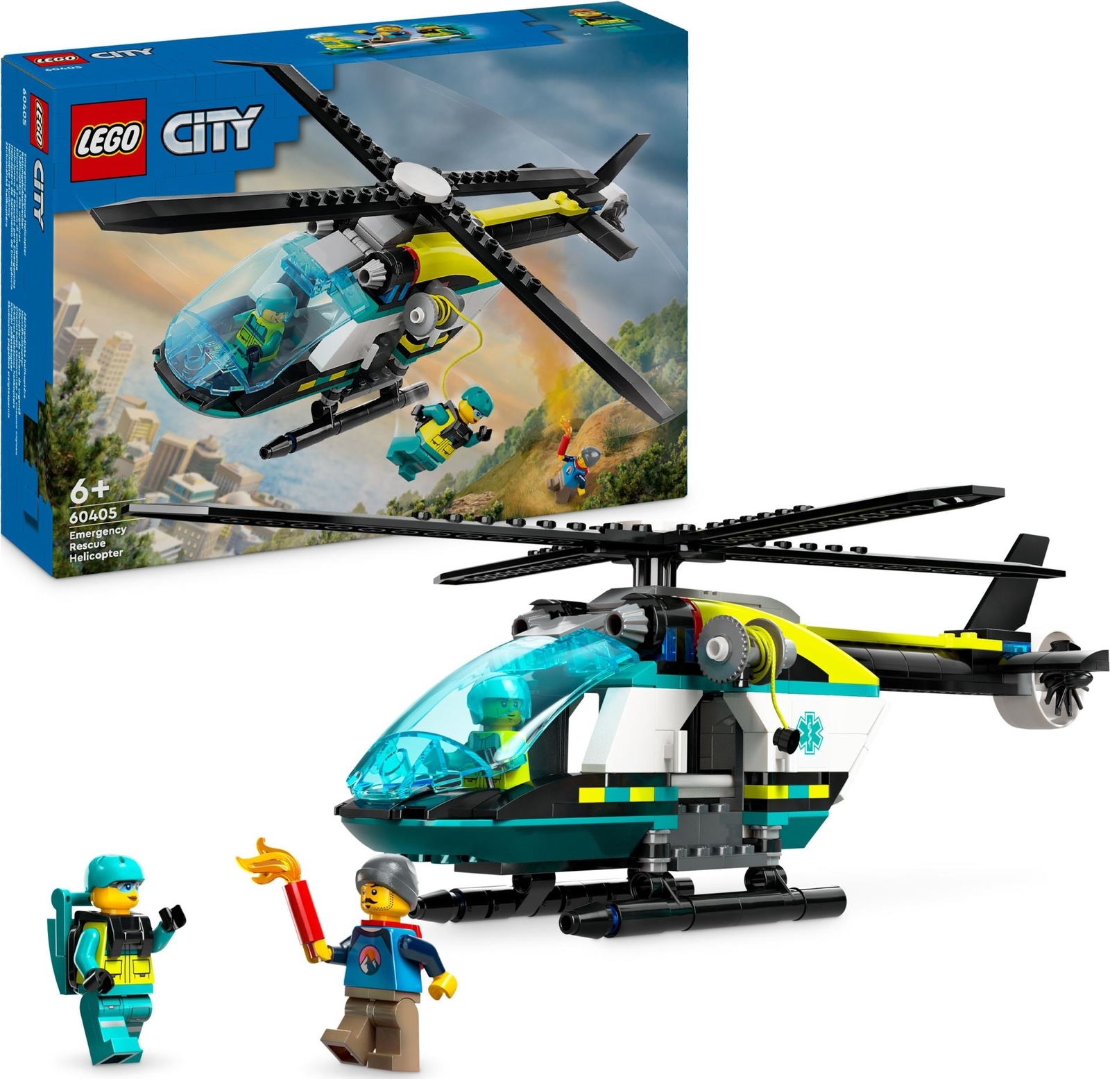 Merchandising Lego: 60405 - City Great Vehicles - Elicottero Di Soccorso Di Emer