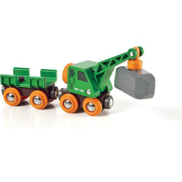 Brio grner kranwagen mit anhnger 33698002