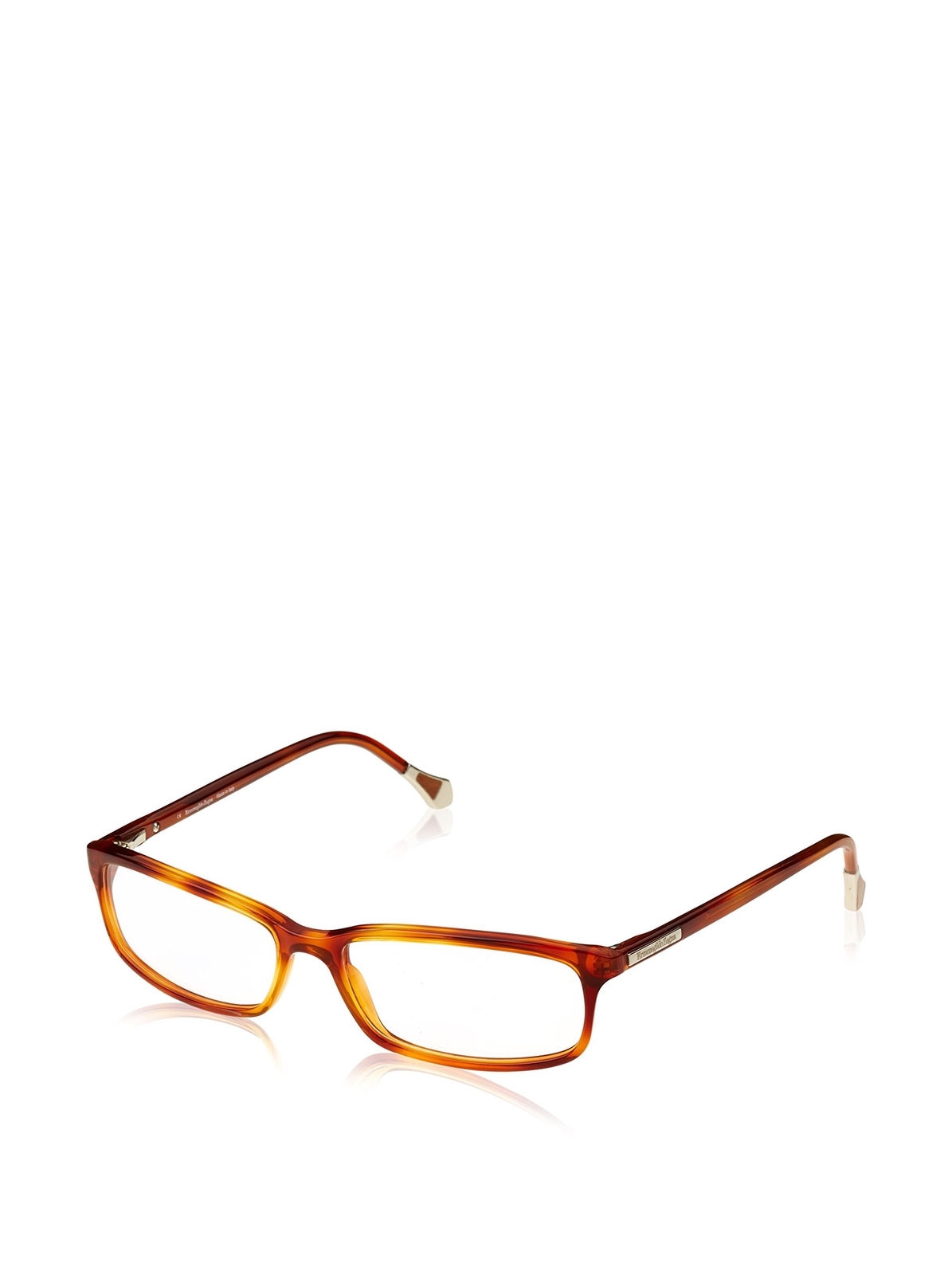 Unisex`Spectacle Frame Ermenegildo Zegna Vz3538-0711 Ø 56 Mm Brown NUOVO