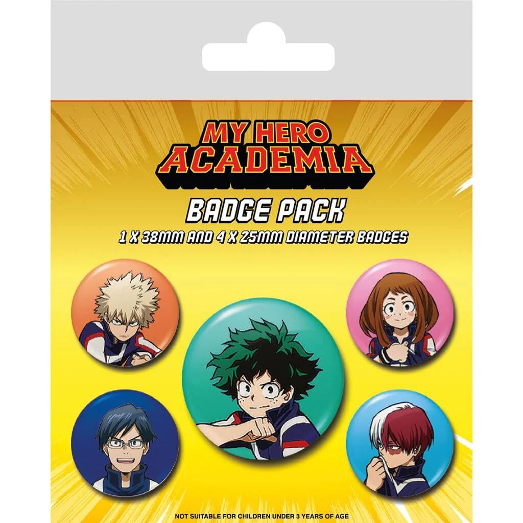 MY HERO ACADEMIA (TEAM) BADGE PACK NUOVO