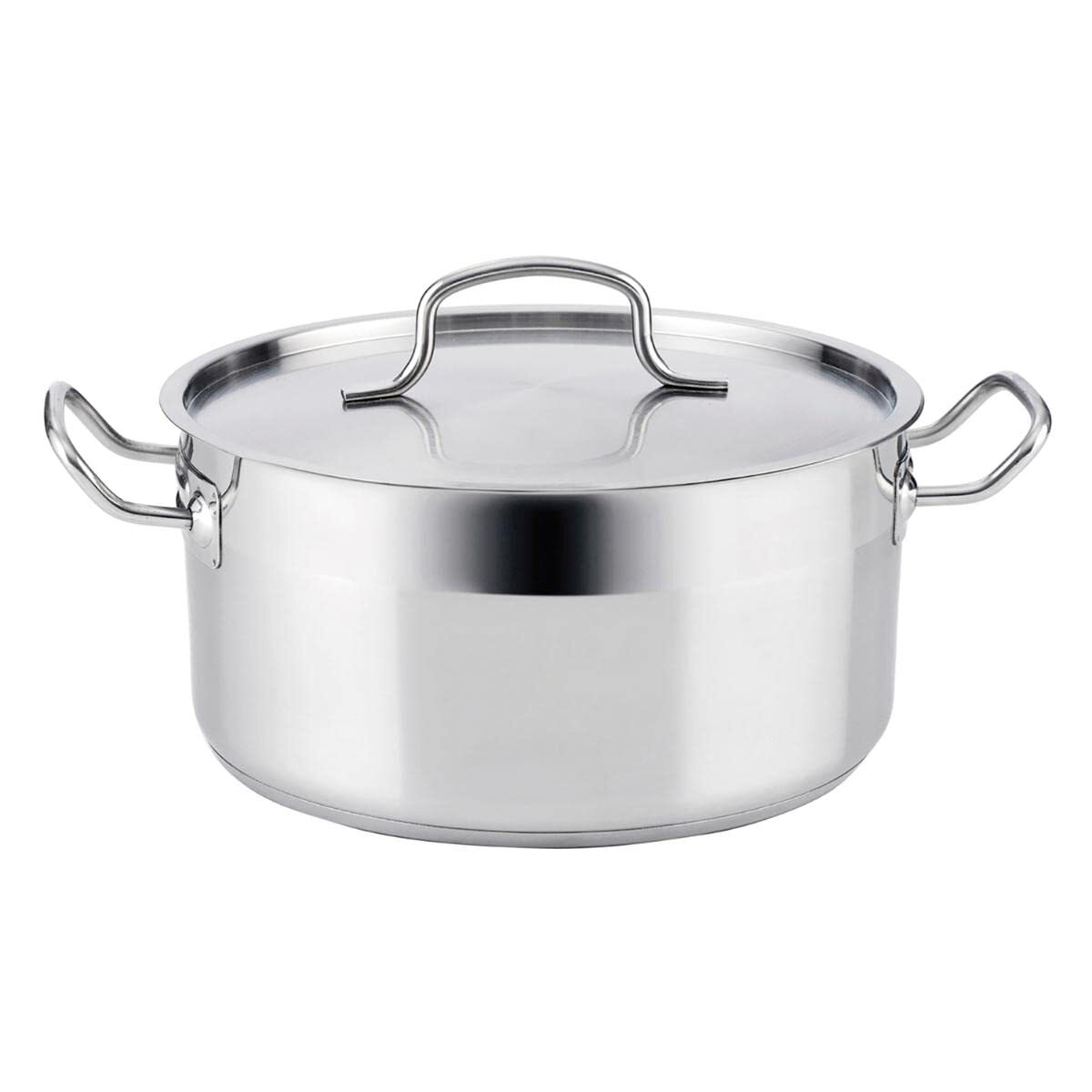 Casserole With Lid Quid Azzero Stainless Steel (Size: 22 Cm) NUOVO