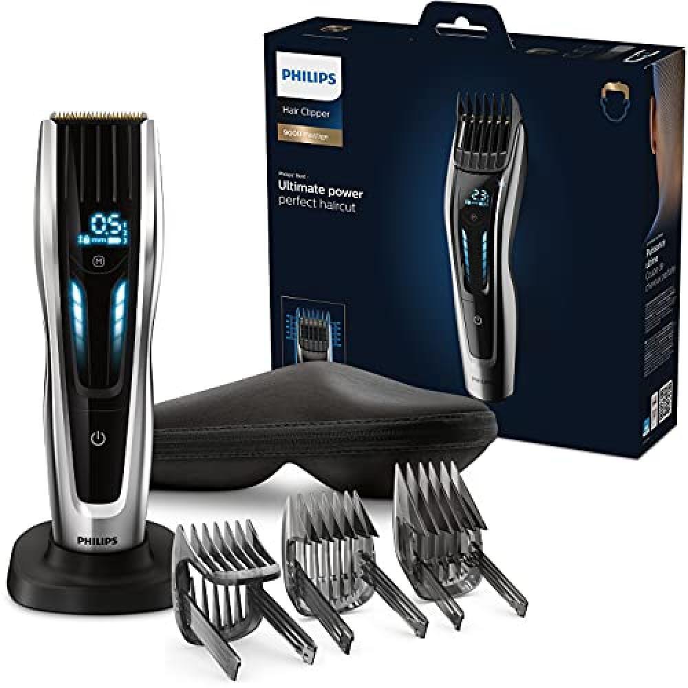 Philips Tagliacapelli HC9450/20, con Batteria, Argento - NUOVO