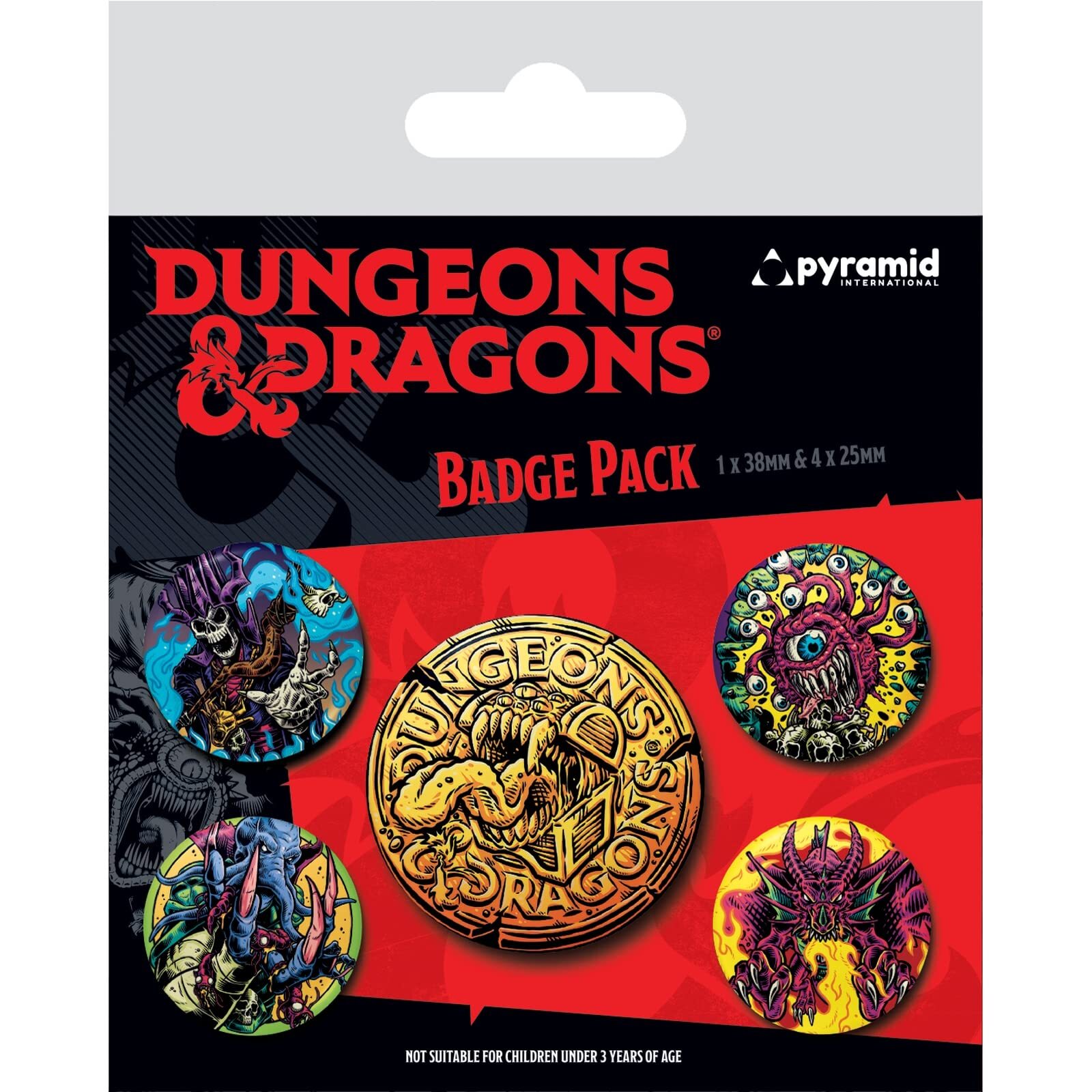 DUNGEONS & DRAGONS (BEASTLY) BADGE PACK NUOVO
