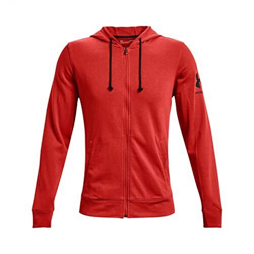 Men`S Sports Jacket Under Armour Terry Red (Size: Xl) Clothing NUOVO