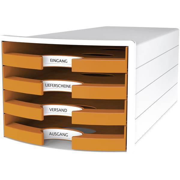 Han cassettiera impuls 2.0 1013-51 bianco din a4 c4 numero cassetti 4