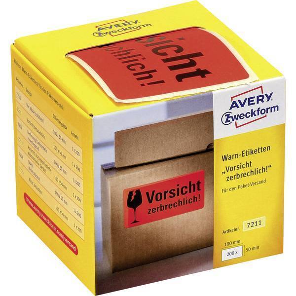 Avery zweckform 7211 etichette di pericolo 100 x 50 mm lindicazione vorsicht