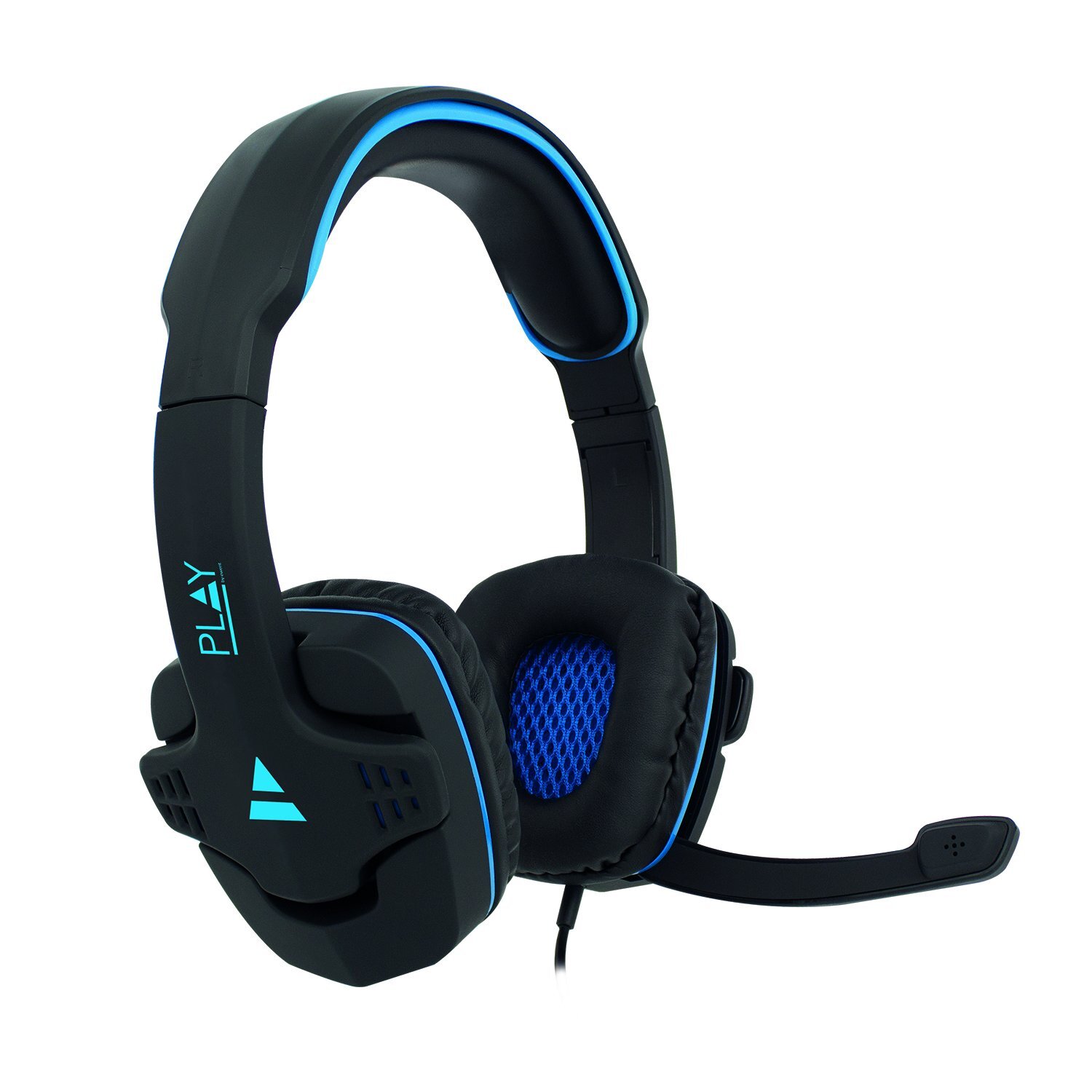 Gaming Headset With Microphone Ewent Pl3320 Black Blue NUOVO