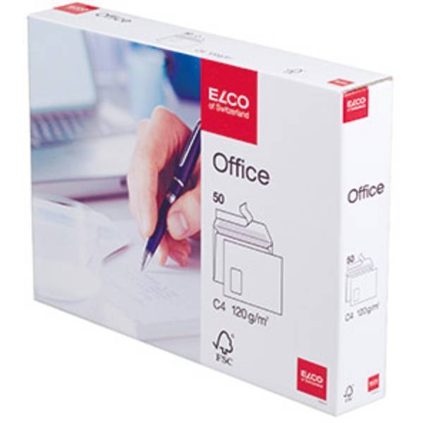 Elco busta commerciale din c4 50 pz/conf bianco brillante 7452312