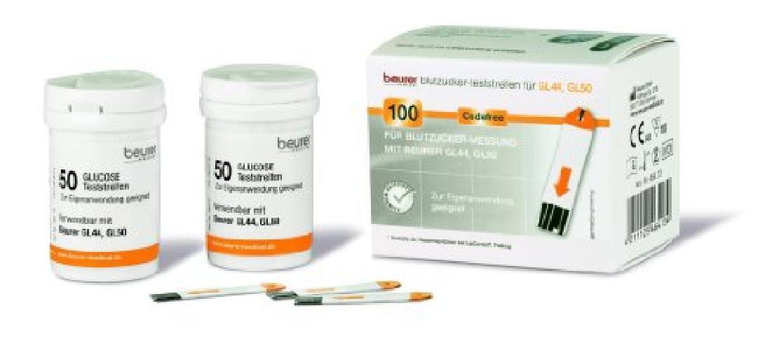 Beurer Strisce Reattive Misurazione Glicemia per GL 50, GL 50 evo, GL 44, Confez