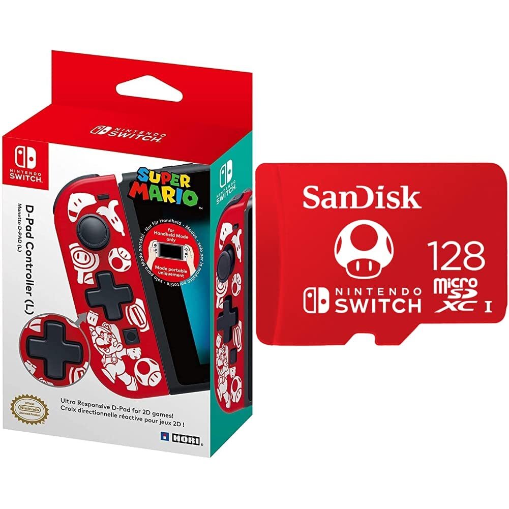 Nintendo Switch HORI SWI D-PAD CONTROLLER - SUPER MARIO Game NUOVO