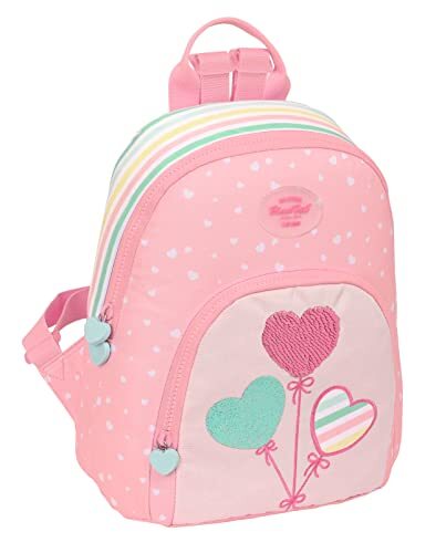 Rucksack Blackfit8 Globitos Mini Pink 25 X 30 X 13 Cm NUOVO