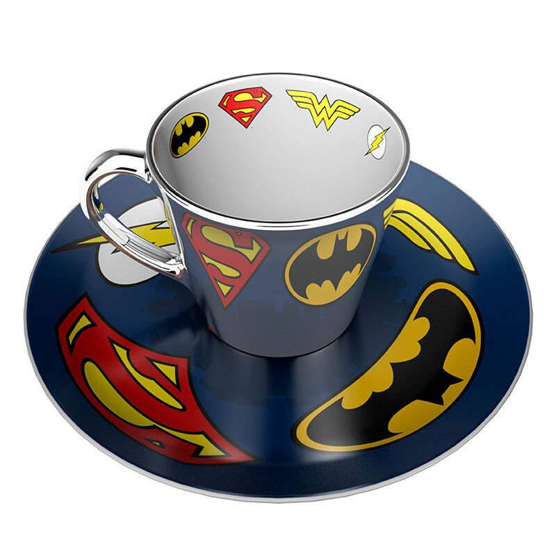 DC COMICS - Set Tazza "Specchio" e Piattino: "Logo"