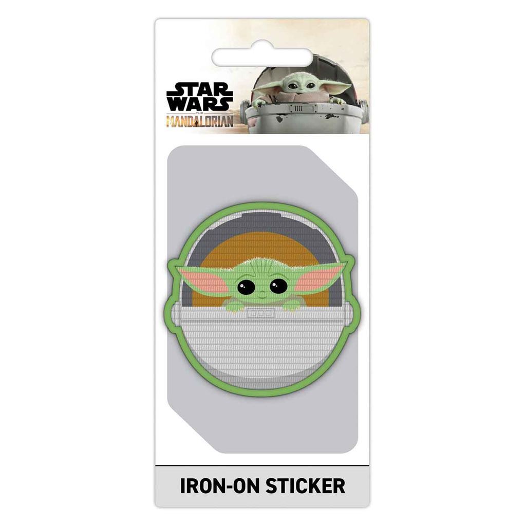 Star Wars: Pyramid - The Mandalorian (The Child) Embroidery (Iron O... UHD NUOVO