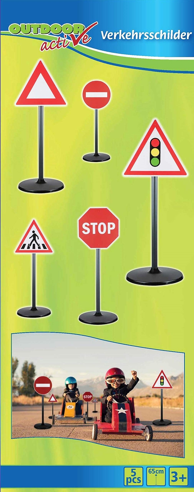 `Outdoor active Verkehrssch... `OA Verkehrsschilder 5-teilig, Hohe 65c ACC NUOVO