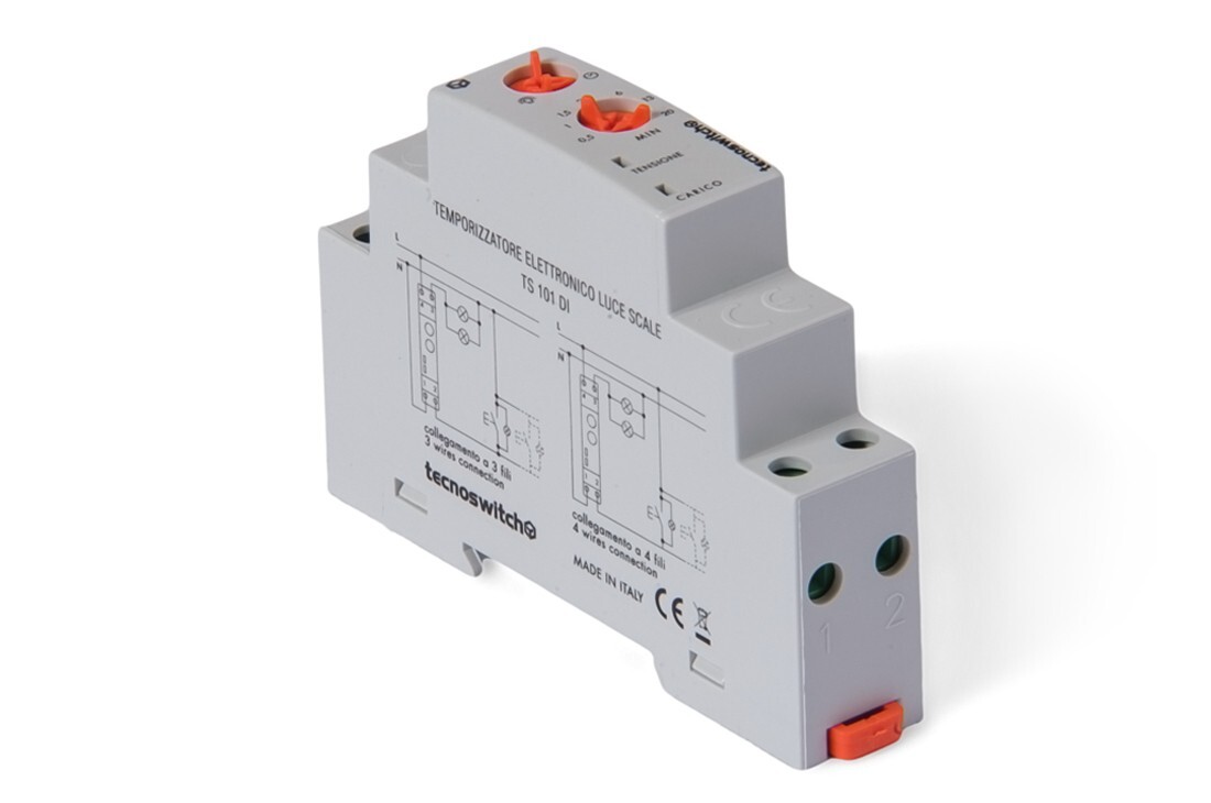 Temporizzatore Luce Scalemultifunzione 16A 1 Din ( TECNOSWITCH cod. TS201DI )