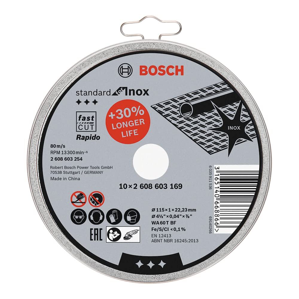 BOSCH 10 BOSCH Trennscheiben Standard for Inox NUOVO