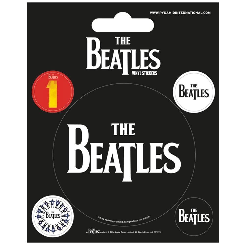 The Beatles (Black) STICKERS NUOVO