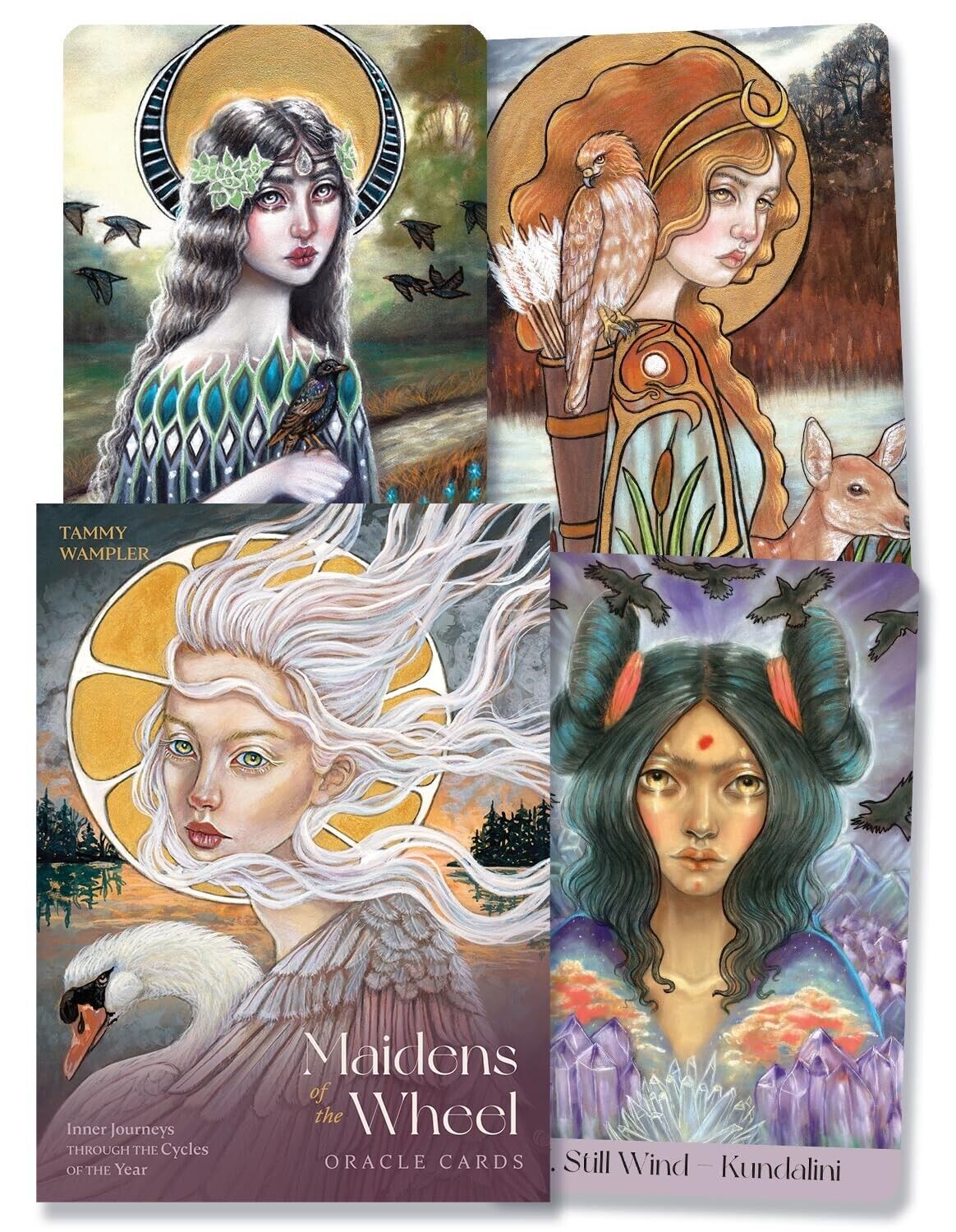 Maidens of the wheel Oracolo Mazzo Carte blue angel By Tammy Wampler MOTW23