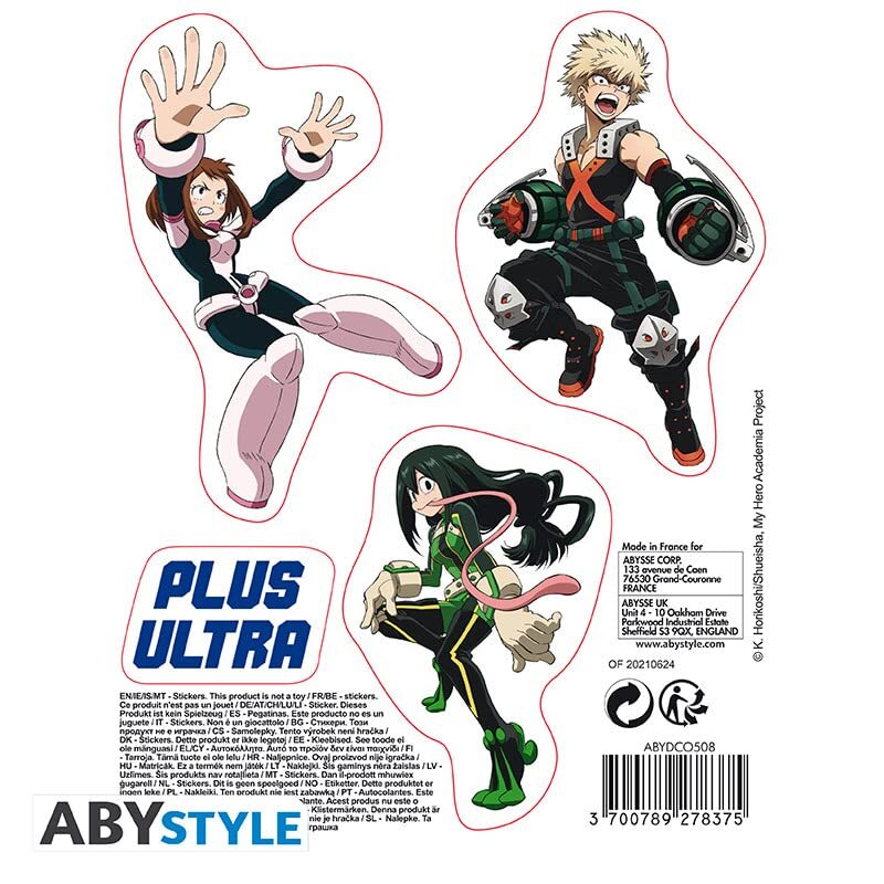 MY HERO ACADEMIA - Stickers - 16x11cm / 2 Sheets - ACC NUOVO