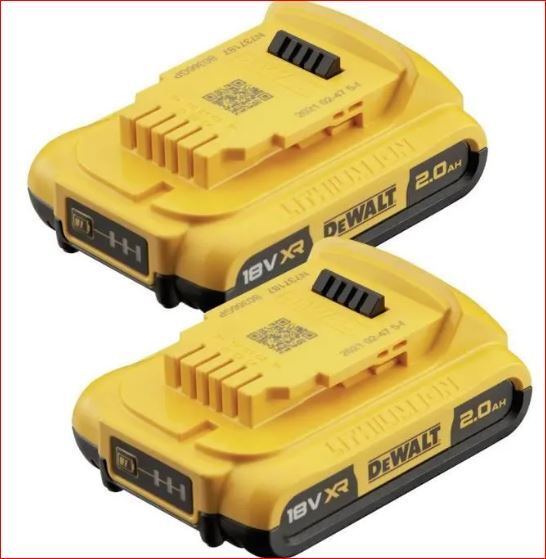 Dewalt  dcb183d2-xj 18v 2ah set batterie 5035048735992