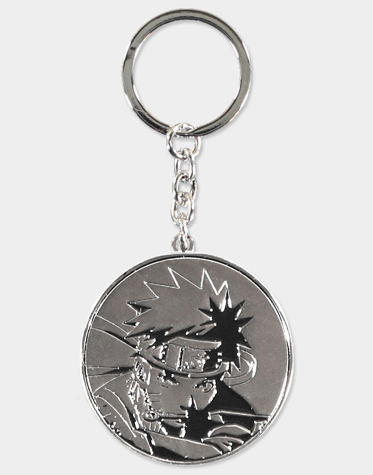 Merchandising Naruto Shippuden: Silver Metal Keychain Black (Portachiavi)