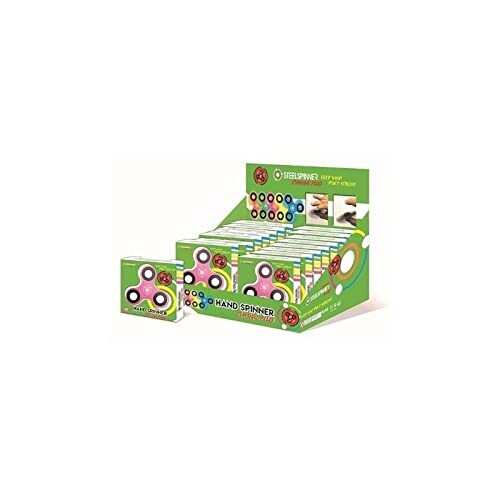 P.Derive STEELSPINNER - HAND FINGER - Display Classic FLUO NUOVO