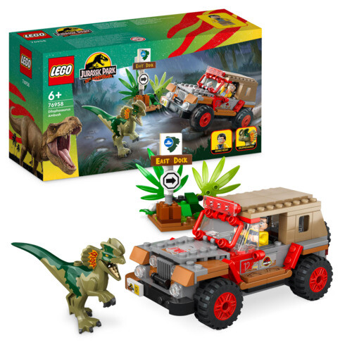 Merchandising Lego: 76958 - Jurassic World - L'Agguato Del Dilofosauro