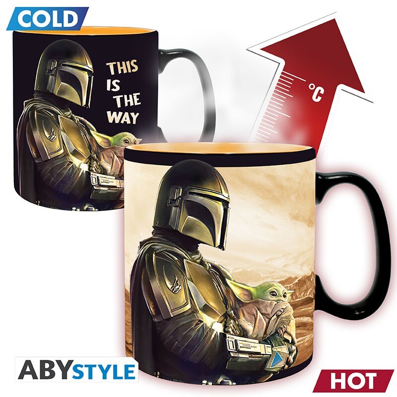 ABYSTYLE STAR WARS: The Mandalorian - Tazza termosensibile 460 ml: "Mando"