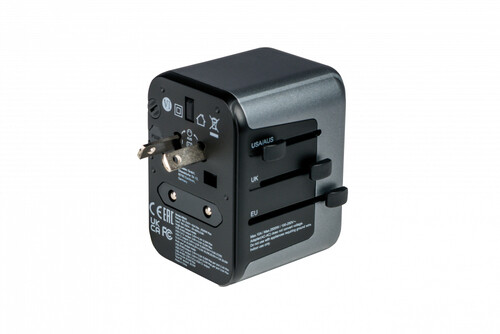 VERBATIM ADATTATORE UNIVERSALE DA VIAGGIO TRAVEL ADAPTER UTA-03 PD30W QC 2XUSB 2