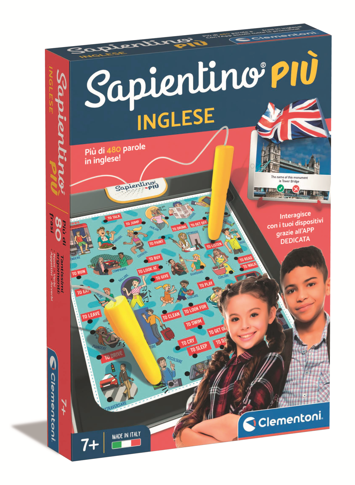 Merchandising Clementoni: Sapientino - Interactive Inglese Made In Italy