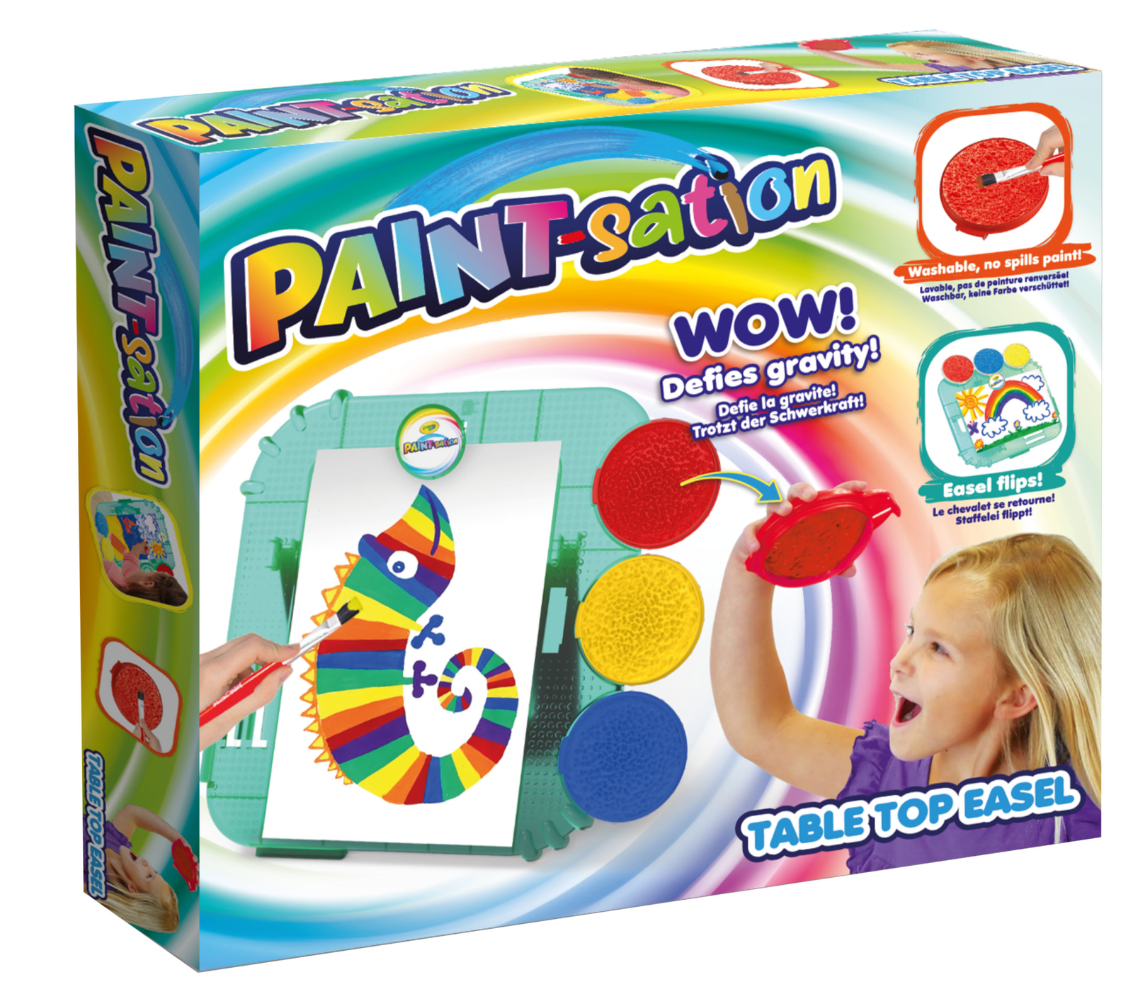 Merchandising Goliath Games: Paint-Sation - Table Top Easel - Cavalletto
