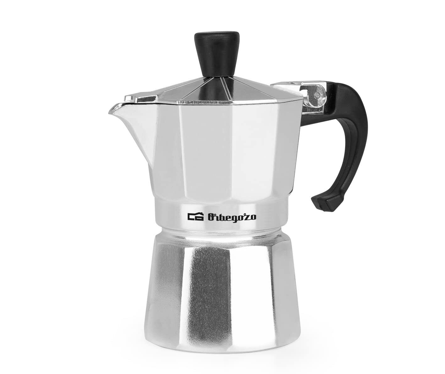Italian Coffee Pot Orbegozo Kf 100  1T Silver Aluminium (1 Cup) NUOVO