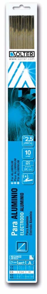 Electrodes Solter Ø 2,5 Mm Aluminium (10Units) NUOVO
