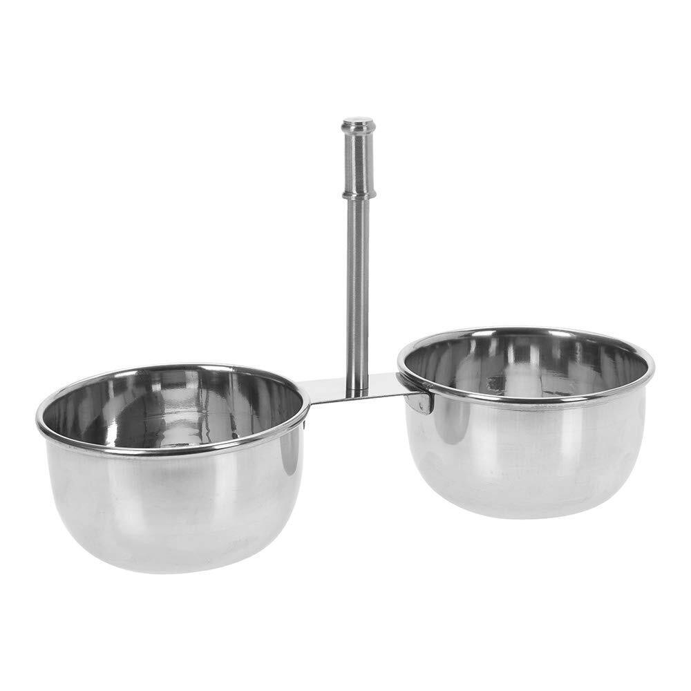 Sauce Boat Excellent Houseware Double Stainless Steel (21 X 9 X 14,... NUOVO