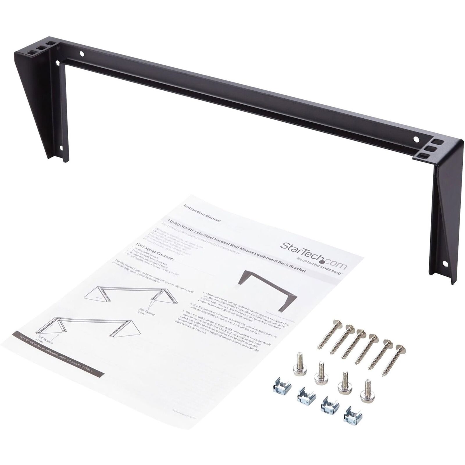 Wall Mount Patch Panel Bracket 1U Vertical Mounting Bracket OFF-ACC NUOVO