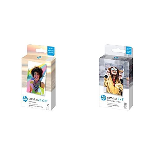 Hp - Zink Paper For Sprocket Select 50 Pack 2,3X3,4 NUOVO