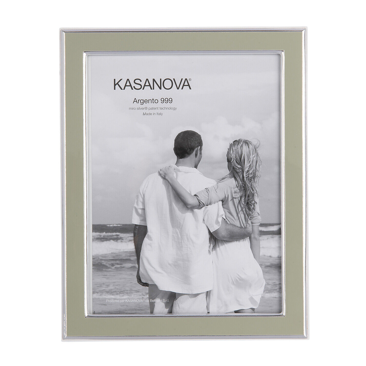 KASANOVA Portafoto Tiffany con argento Miro Silver, foto 13x18 cm verde